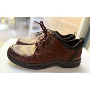 Men's Clarks Brown Leather Travel Trek Comfort Shoes Size 11M 31936